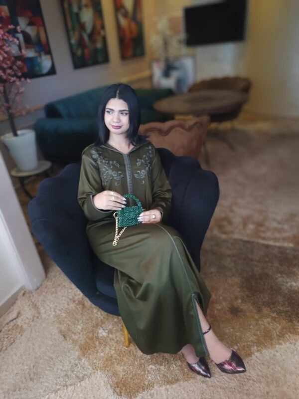 Jellaba marocaine traditionnelle fait main – Image 3
