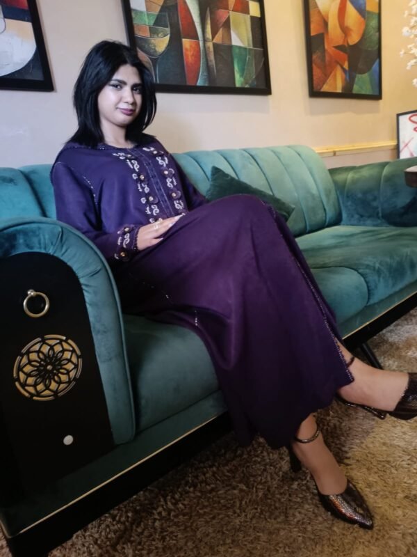Très belle jellaba marocaine traditionnelle fait main – Image 6