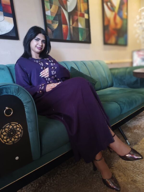 Très belle jellaba marocaine traditionnelle fait main – Image 4
