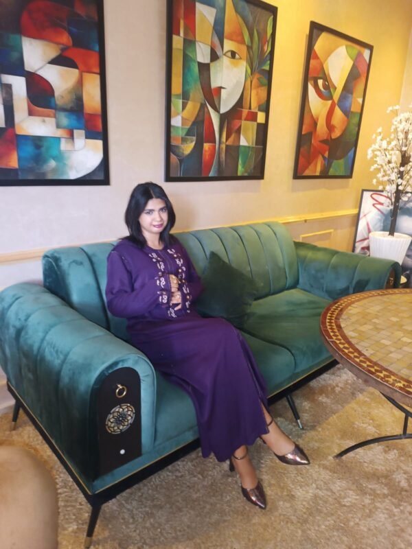 Très belle jellaba marocaine traditionnelle fait main – Image 7