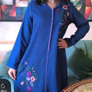 Très belle jellaba marocaine traditionnelle fait main handmade