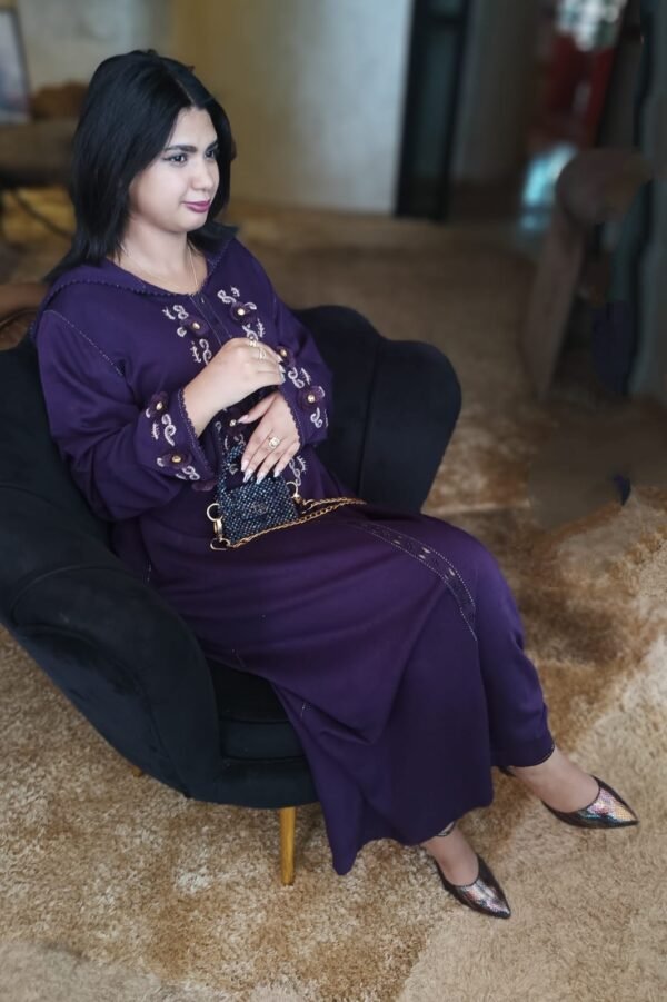 Très belle jellaba marocaine traditionnelle fait main – Image 8