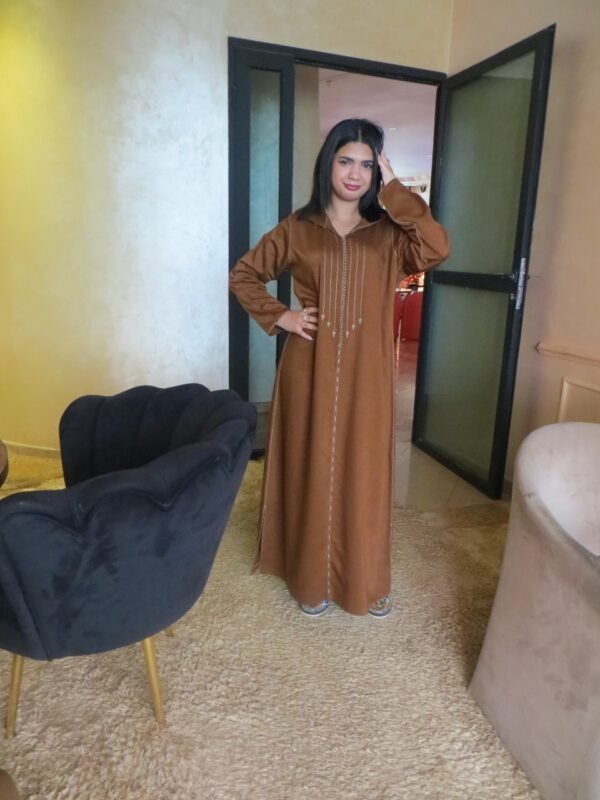 Très belle jellaba marocaine traditionnelle fait main handmade – Image 6