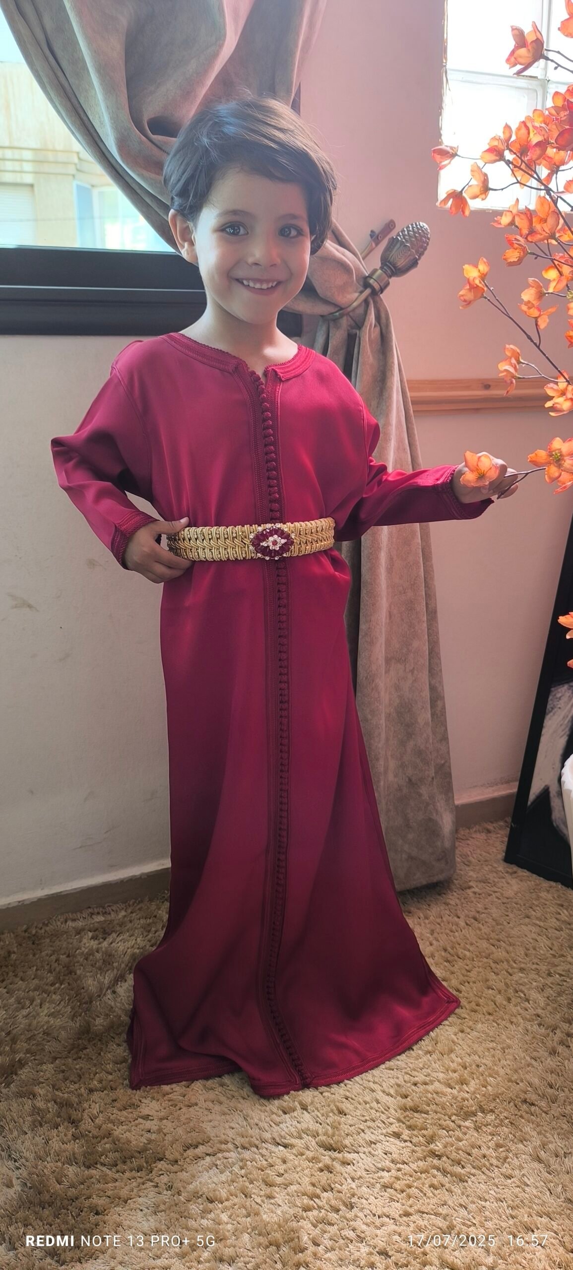 caftan marocain fait main pour fillette – Image 6