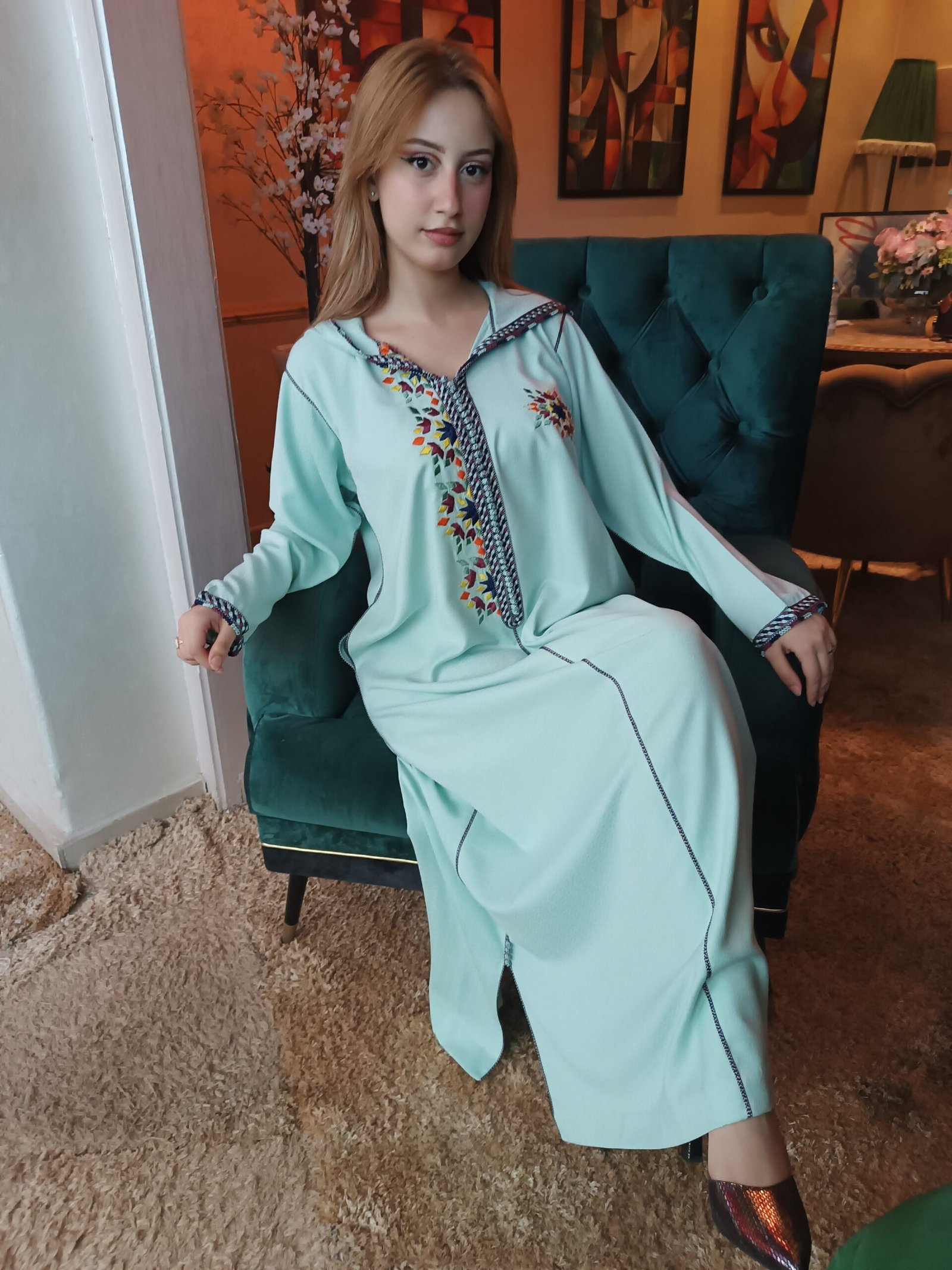 Très belle jellaba marocaine traditionnelle – Image 5