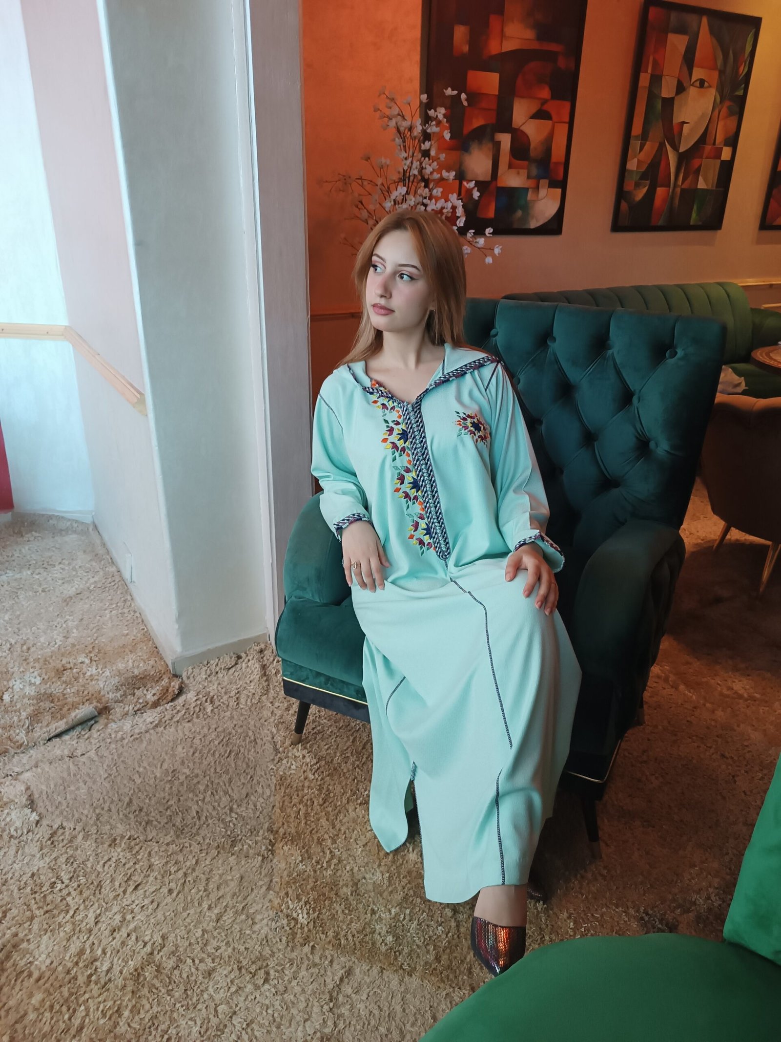 Très belle jellaba marocaine traditionnelle – Image 4