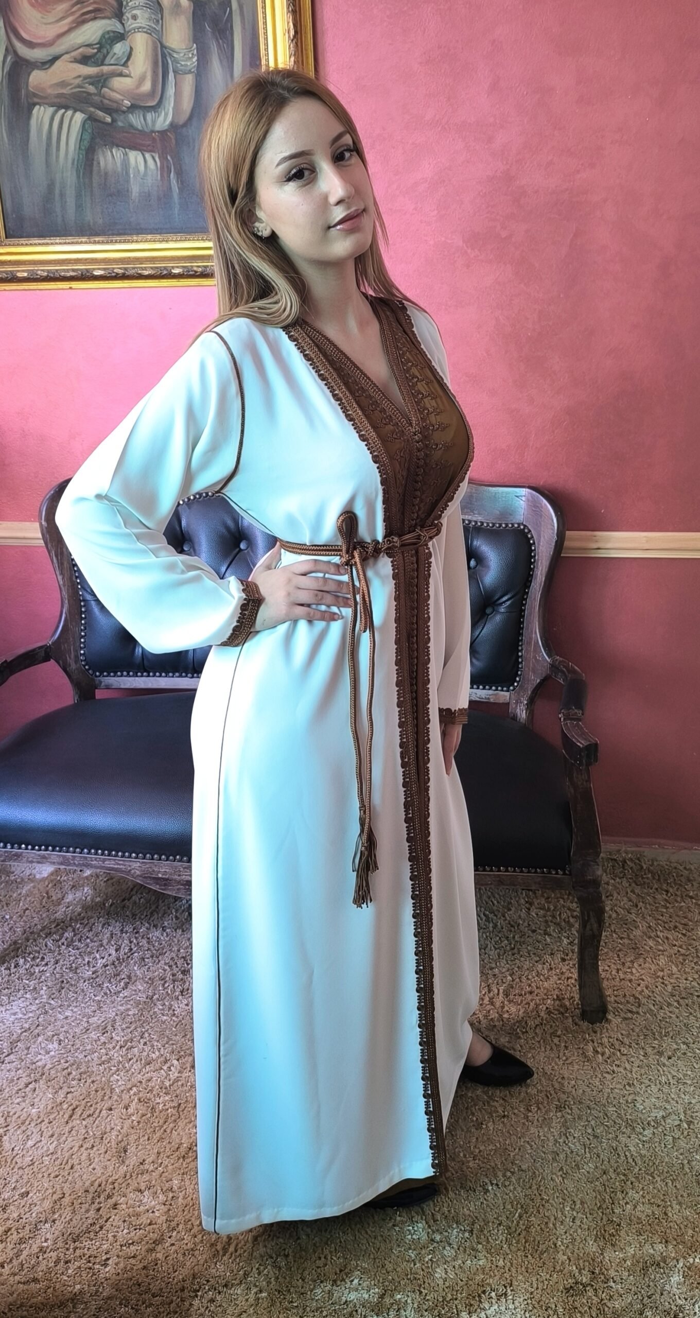 Beau kimono style marocain traditionnel – Image 3