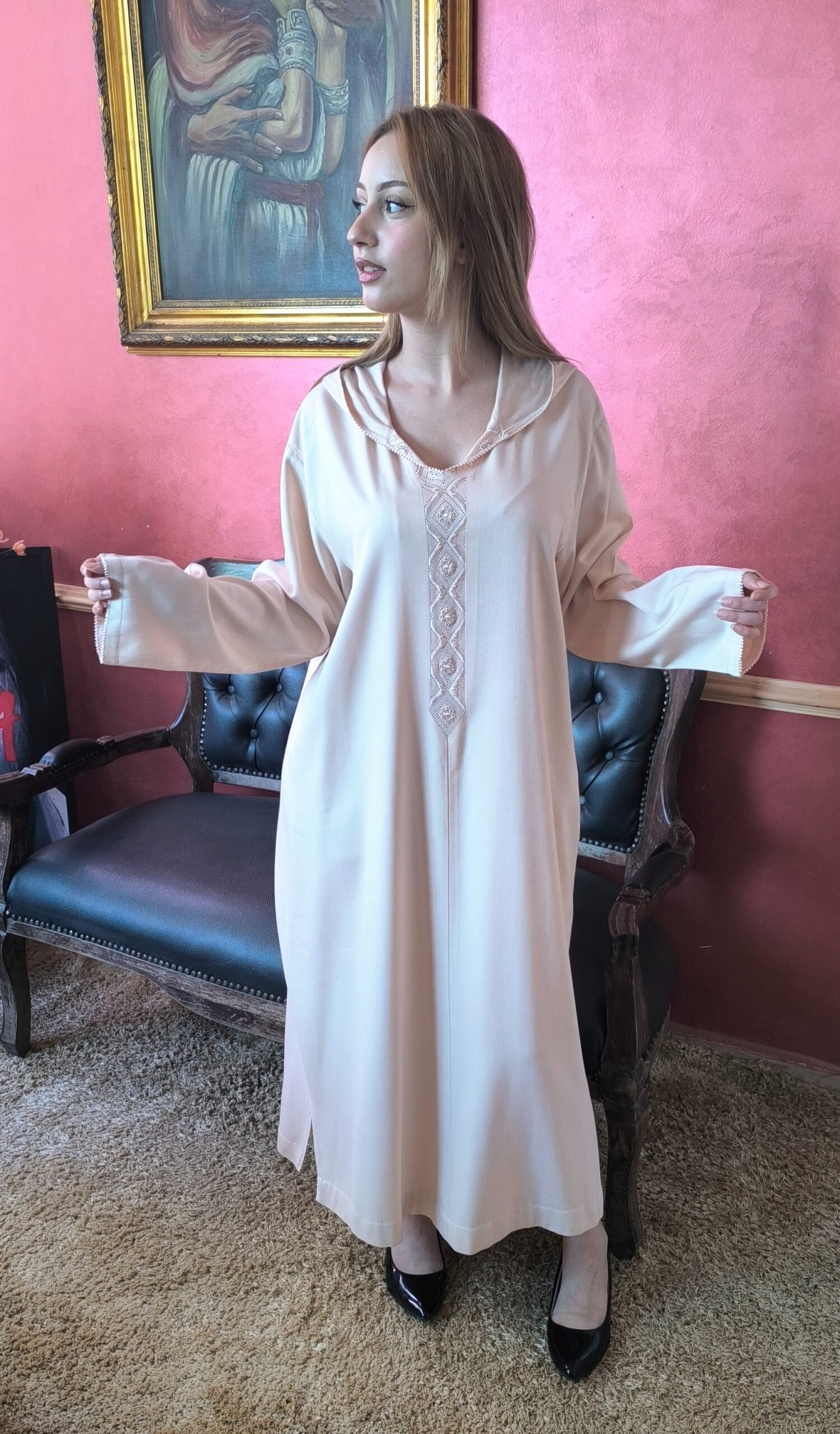 Très belle jellaba marocaine traditionnelle – Image 3